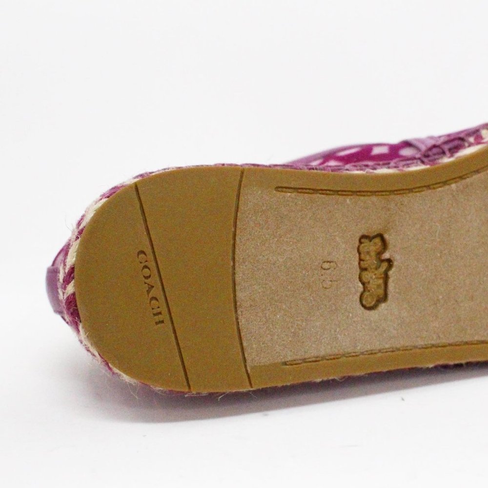 COACH #40467 Lilac Berry Cleo Espadrilles (US 6.5 EU 36.5) - Picture 9 of 9